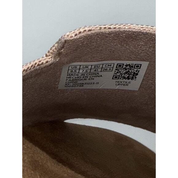 Women's Shoes TOMS‎ DIANA MULE Platform Wedge Sandals Size W 9.5 Ballet Pink - Picture 7 of 9